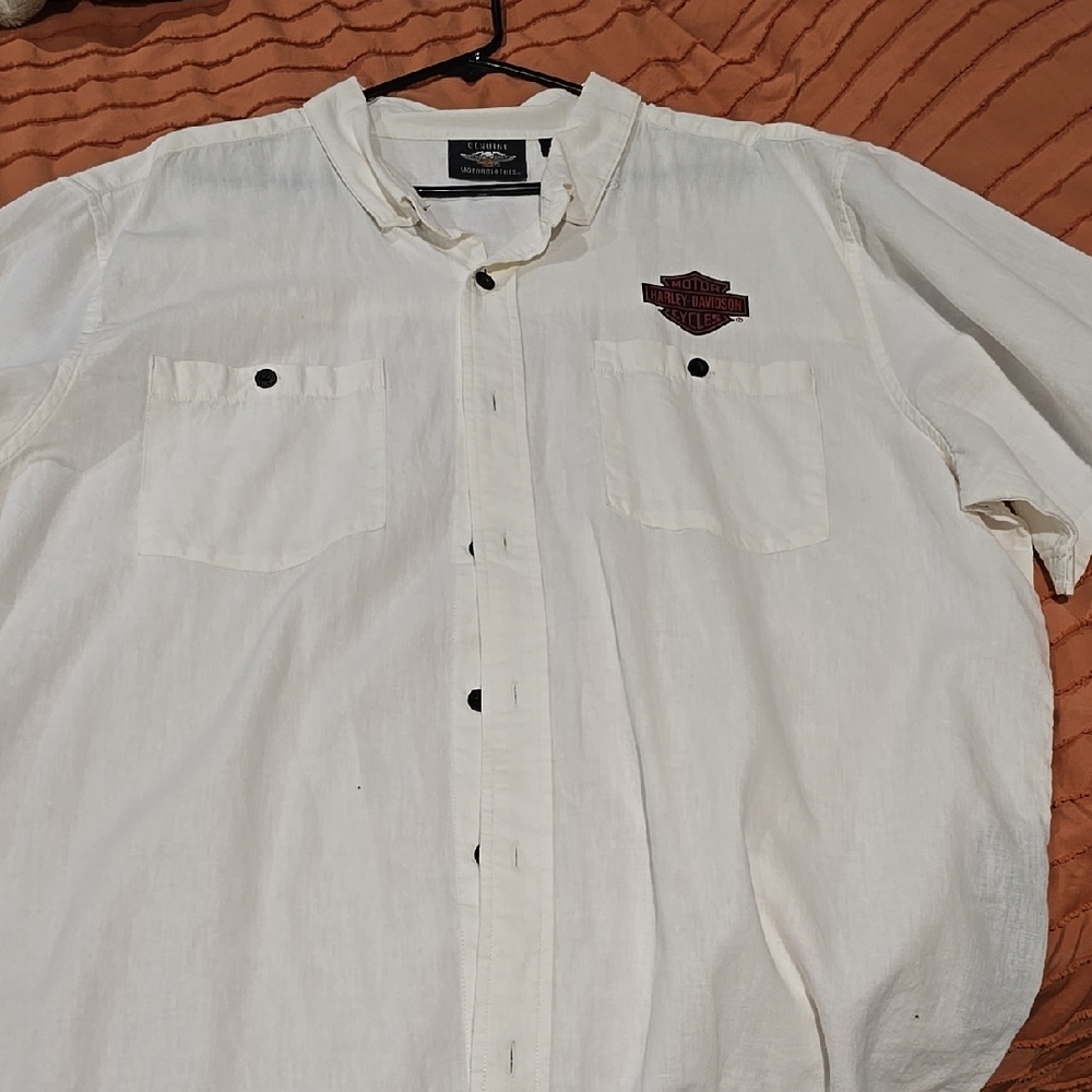 Harley-Davidson White Men's Shirt